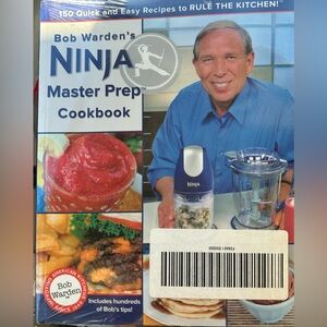 Bob Warden's Ninja Master Prep Cookbook Softcover Quick & Easy Recipes Sealed